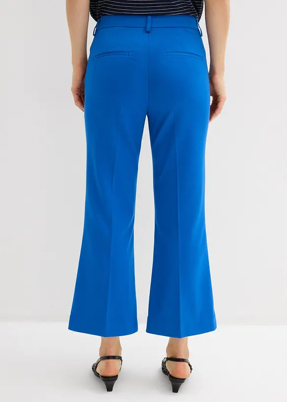 Ausgestellte 7/8 Hose mit dekorativem Knopf in blau von hinten - bonprix Ausgestellte 7/8 Hose mit dekorativem Knopf in blau von hinten - bonprix