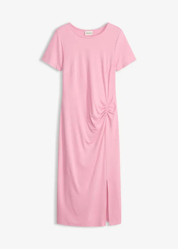 Jerseykleid aus Viskose-Mix in rosa von vorne - bonprix Jerseykleid aus Viskose-Mix in rosa von vorne - bonprix