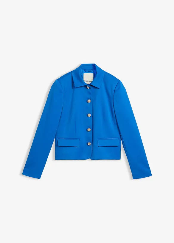 Kurzblazer in blau von vorne - bonprix Kurzblazer in blau von vorne - bonprix