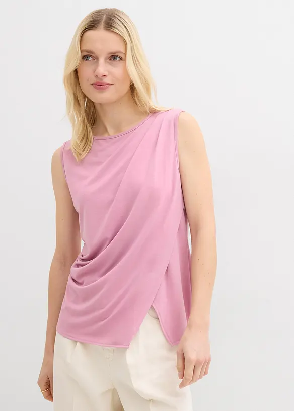 Asymmetrisches Top in rosa von vorne (im Anschnitt) - bonprix Asymmetrisches Top in rosa von vorne (im Anschnitt) - bonprix