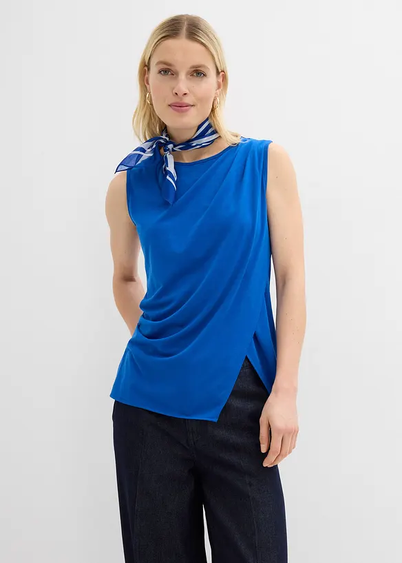 Asymmetrisches Top in blau von vorne (im Anschnitt) - bonprix Asymmetrisches Top in blau von vorne (im Anschnitt) - bonprix
