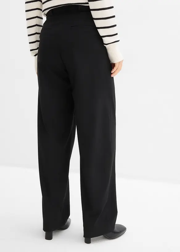 Barrel-Hose mit hohem Bund in schwarz von hinten - bonprix Barrel-Hose mit hohem Bund in schwarz von hinten - bonprix