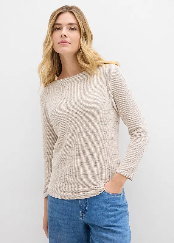 Shirt aus softem Viskose-Mix in weiß von vorne (im Anschnitt) - bonprix Shirt aus softem Viskose-Mix in weiß von vorne (im Anschnitt) - bonprix