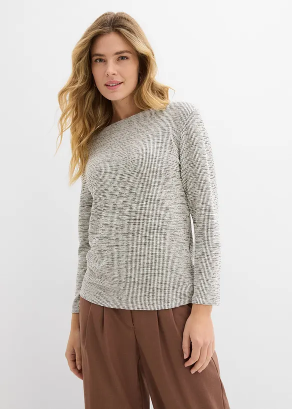 Shirt aus softem Viskose-Mix in weiß von vorne (im Anschnitt) - bonprix Shirt aus softem Viskose-Mix in weiß von vorne (im Anschnitt) - bonprix