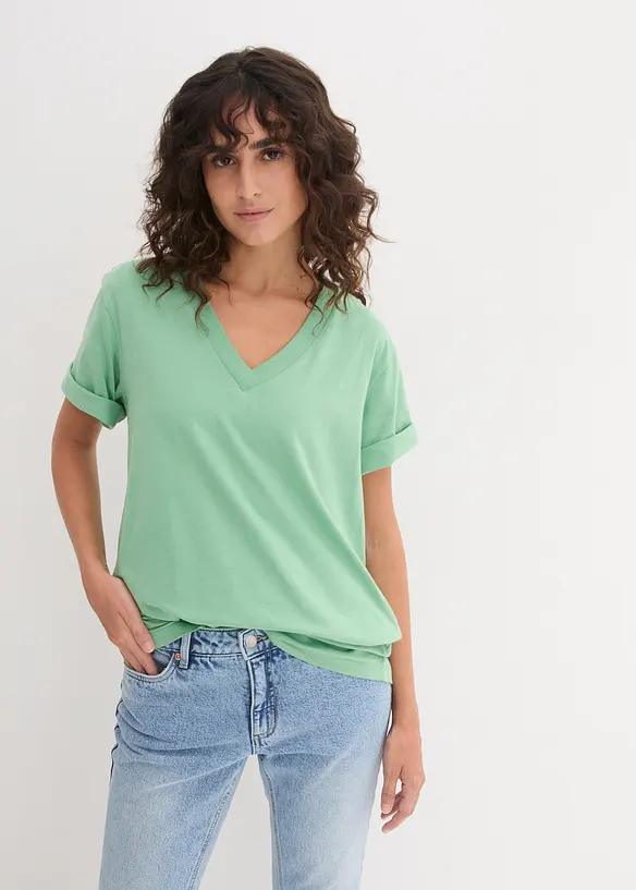 Longshirt (5er Pack) in rosa von vorne (im Anschnitt) - bonprix Longshirt (5er Pack) in rosa von vorne (im Anschnitt) - bonprix