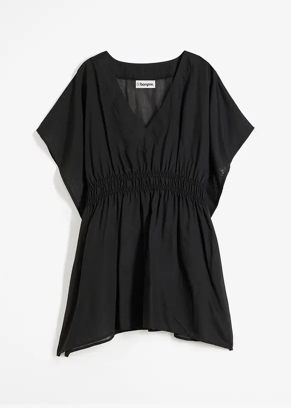 Strandtunika in schwarz von vorne - bonprix Strandtunika in schwarz von vorne - bonprix