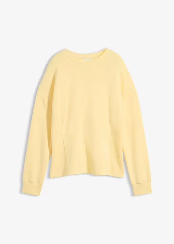 Tailliertes Scuba-Shirt in gelb von vorne - bonprix Tailliertes Scuba-Shirt in gelb von vorne - bonprix