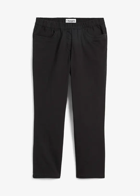 7/8 Schlupfhose mit Stretch in schwarz von vorne - bonprix 7/8 Schlupfhose mit Stretch in schwarz von vorne - bonprix