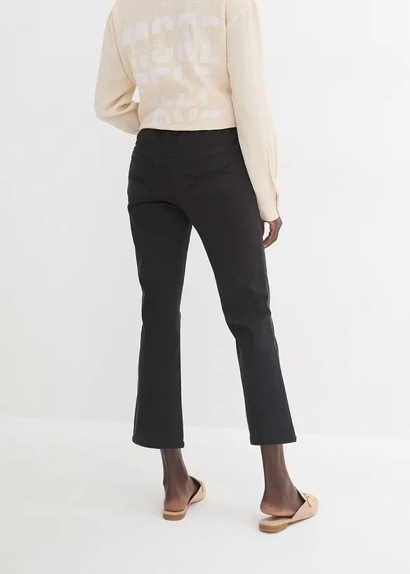 7/8 Schlupfhose mit Stretch in schwarz von hinten - bonprix 7/8 Schlupfhose mit Stretch in schwarz von hinten - bonprix