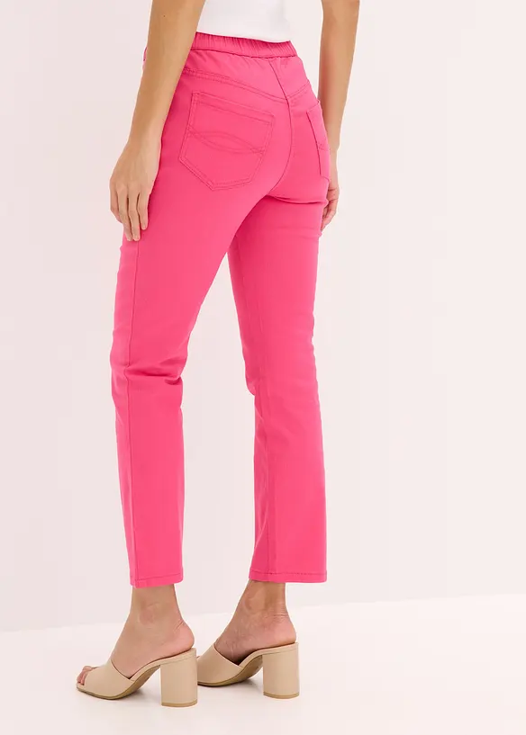 7/8 Schlupfhose mit Stretch in pink von hinten - bonprix 7/8 Schlupfhose mit Stretch in pink von hinten - bonprix