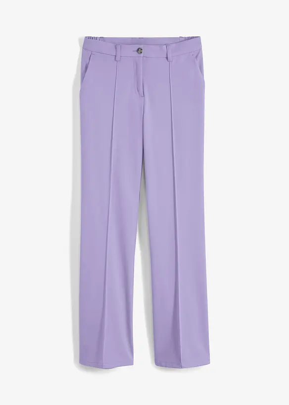 Anzugshose mit ausgestelltem Bein in lila von vorne - bonprix Anzugshose mit ausgestelltem Bein in lila von vorne - bonprix