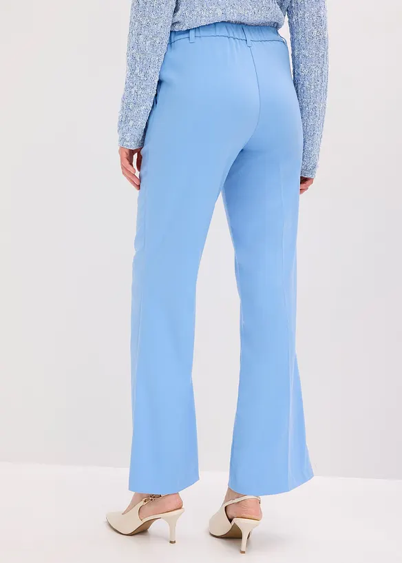 Anzugshose mit ausgestelltem Bein in blau von hinten - bonprix Anzugshose mit ausgestelltem Bein in blau von hinten - bonprix