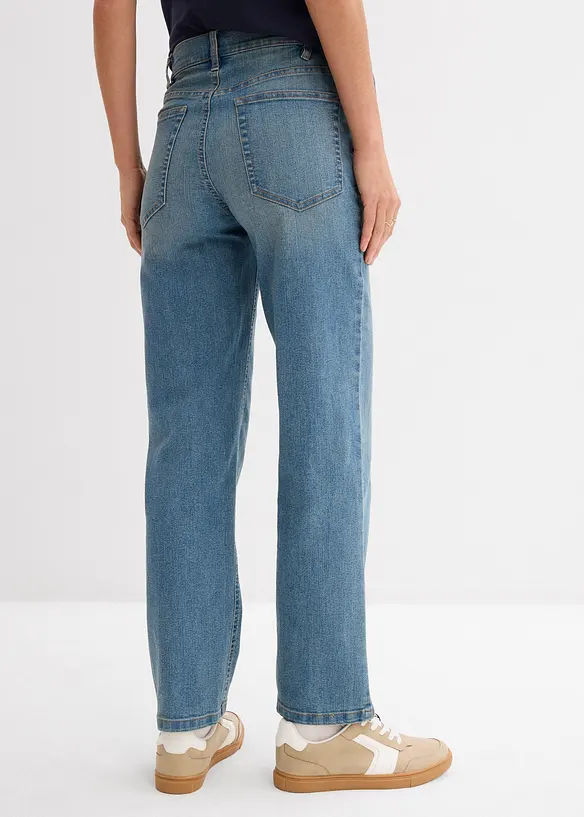 Jeans für die Schwangerschaft und danach, Straight Leg, ankle length in blau von hinten - bonprix