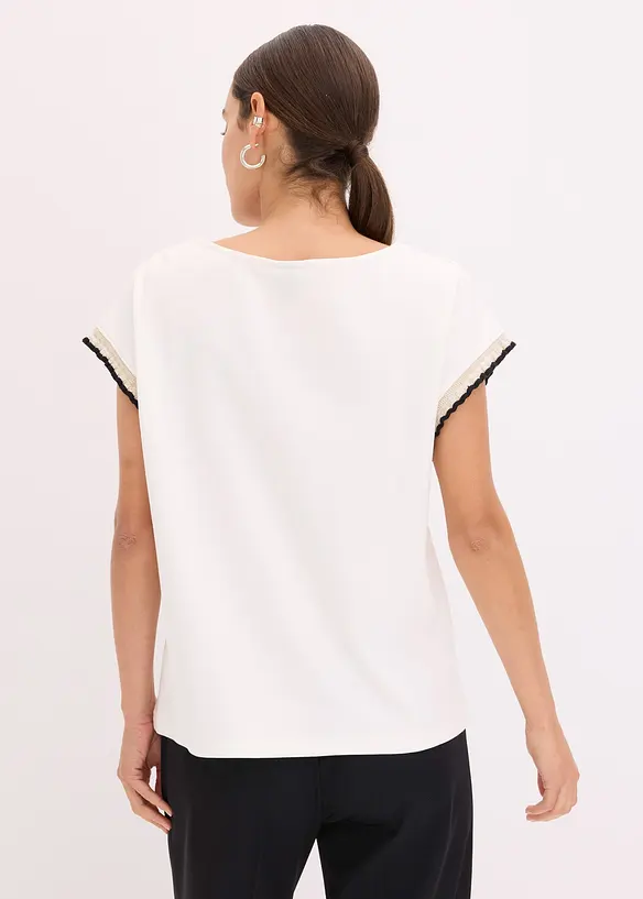 Shirt aus reiner Baumwolle in weiß von hinten (im Anschnitt) - bonprix Shirt aus reiner Baumwolle in weiß von hinten (im Anschnitt) - bonprix