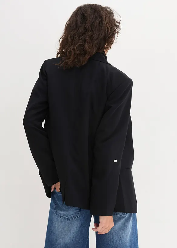Oversize Blazer in schwarz von hinten (im Anschnitt) - bonprix Oversize Blazer in schwarz von hinten (im Anschnitt) - bonprix