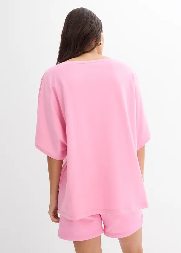 Oversize-Shirt in rosa von hinten (im Anschnitt) - bonprix Oversize-Shirt in rosa von hinten (im Anschnitt) - bonprix
