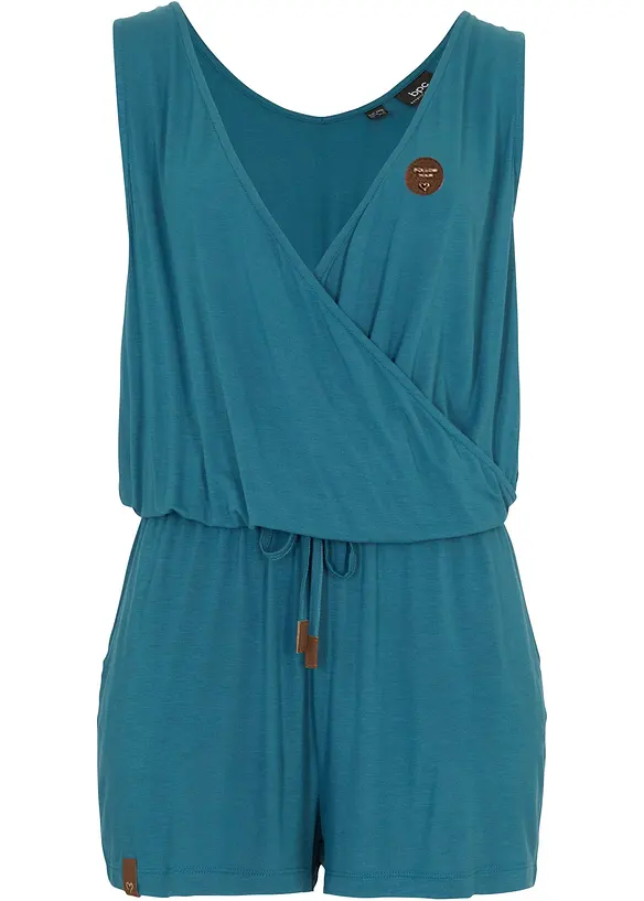 Jersey-Jumpsuit aus softer Viskose in petrol von vorne - bonprix Jersey-Jumpsuit aus softer Viskose in petrol von vorne - bonprix