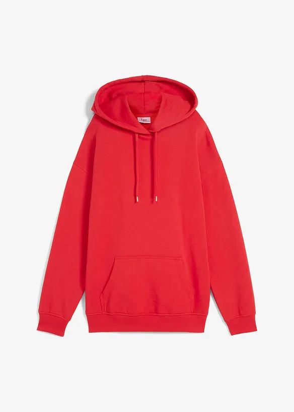 Oversize Hoodie in rot von vorne - bonprix Oversize Hoodie in rot von vorne - bonprix