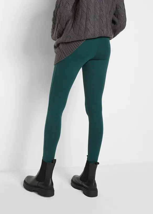 Leggings (2er Pack) in rot von hinten - bonprix
