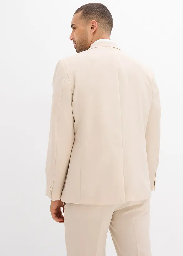 Baukasten-Sakko in Regular Fit in beige von hinten (im Anschnitt) - bonprix