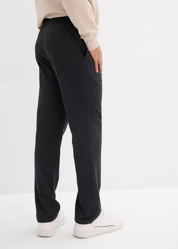 Jogginghose in Regular Fit in grau von hinten - bonprix