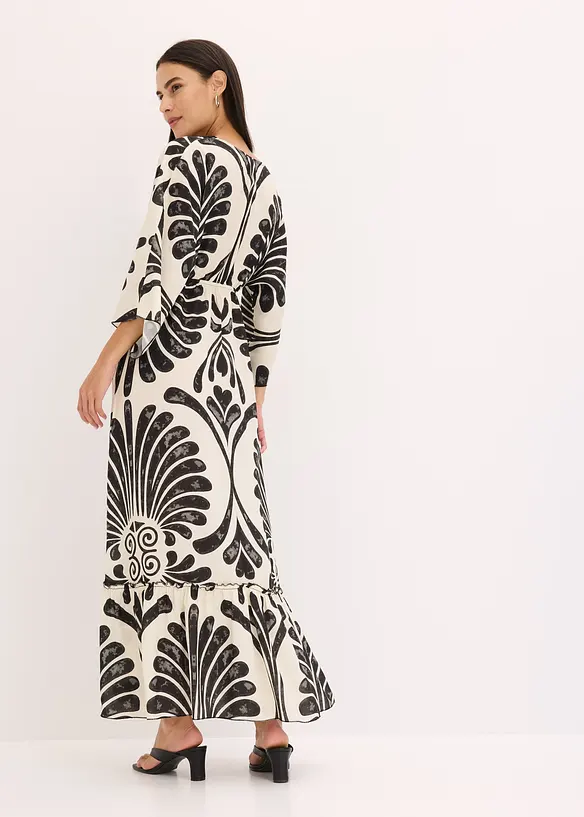 Maxikleid aus fließender Viskose in schwarz von hinten (Totalaufnahme) - bonprix Maxikleid aus fließender Viskose in schwarz von hinten (Totalaufnahme) - bonprix