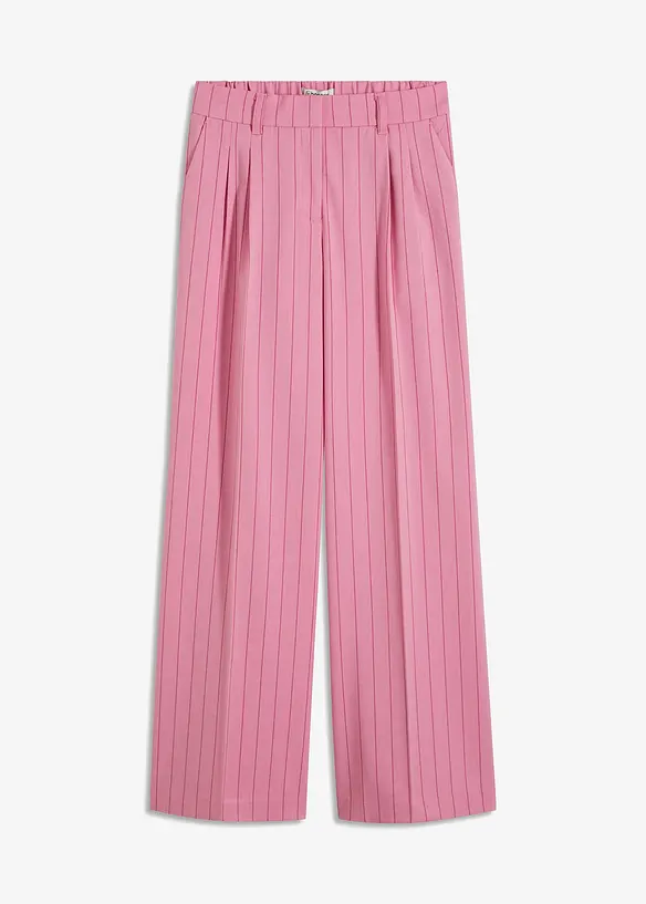 Nadelstreifen Marlenehose aus softem Viskose-Mix in rosa von vorne - bonprix Nadelstreifen Marlenehose aus softem Viskose-Mix in rosa von vorne - bonprix
