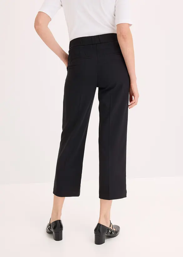 3/4-Hose aus softem Viskose-Mix in schwarz von hinten - bonprix 3/4-Hose aus softem Viskose-Mix in schwarz von hinten - bonprix