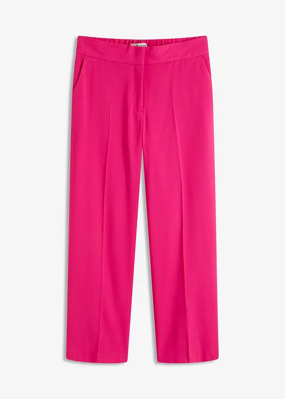 3/4-Hose aus softem Viskose-Mix in pink von vorne - bonprix 3/4-Hose aus softem Viskose-Mix in pink von vorne - bonprix