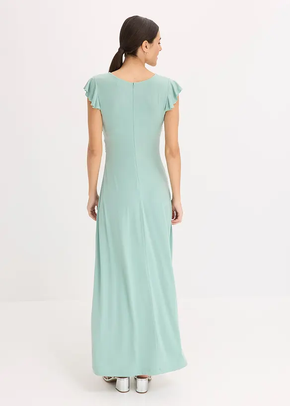 Maxikleid in grün von hinten (Totalaufnahme) - bonprix