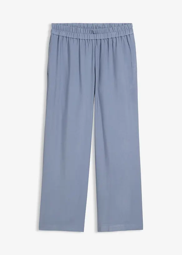 Culotte aus softem Viskose-Mix in blau von vorne - bonprix Culotte aus softem Viskose-Mix in blau von vorne - bonprix