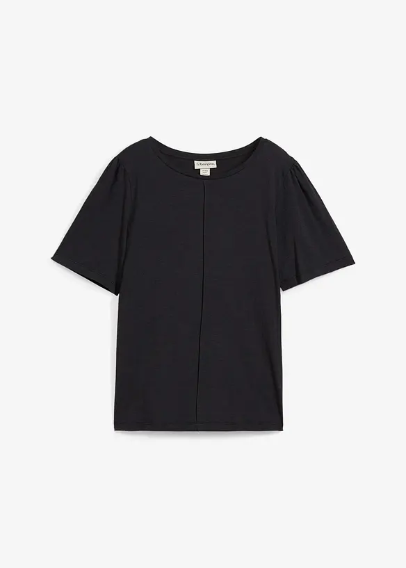 T-Shirt aus reiner Baumwolle in schwarz von vorne - bonprix T-Shirt aus reiner Baumwolle in schwarz von vorne - bonprix