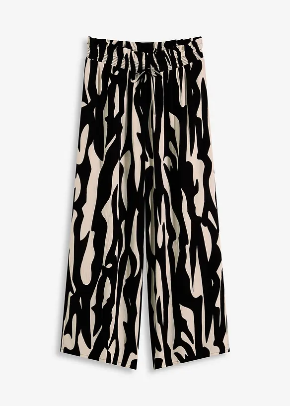 Strandhose in schwarz von vorne - bonprix Strandhose in schwarz von vorne - bonprix