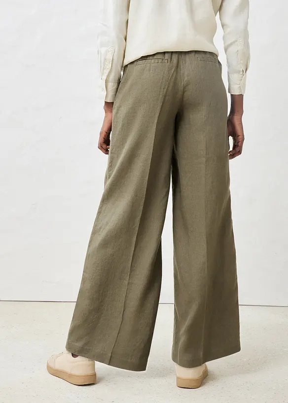 Leinenhose in grün von hinten - bonprix Leinenhose in grün von hinten - bonprix