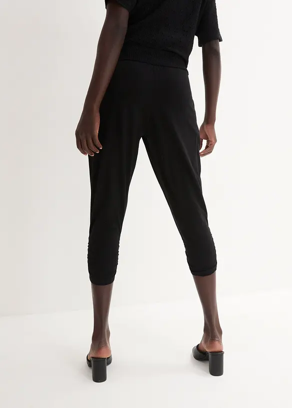 Jersey-Hose aus Baumwoll-Mix in schwarz von hinten - bonprix Jersey-Hose aus Baumwoll-Mix in schwarz von hinten - bonprix