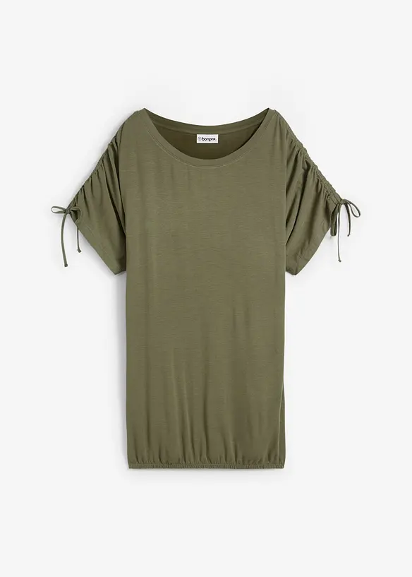 Shirt aus fließender Viskose in grün von vorne - bonprix Shirt aus fließender Viskose in grün von vorne - bonprix