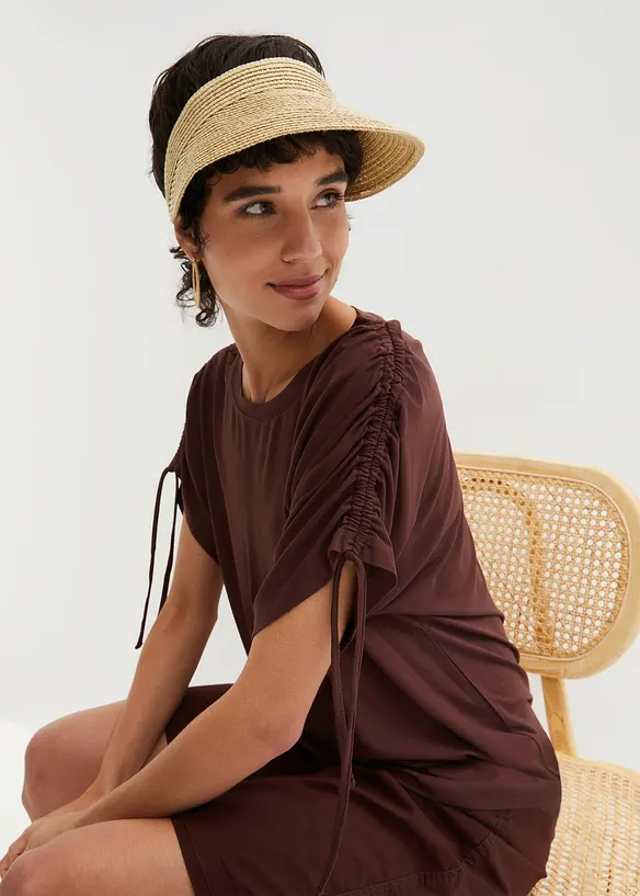 Shirt aus fließender Viskose in braun von vorne (im Anschnitt) - bonprix Shirt aus fließender Viskose in braun von vorne (im Anschnitt) - bonprix