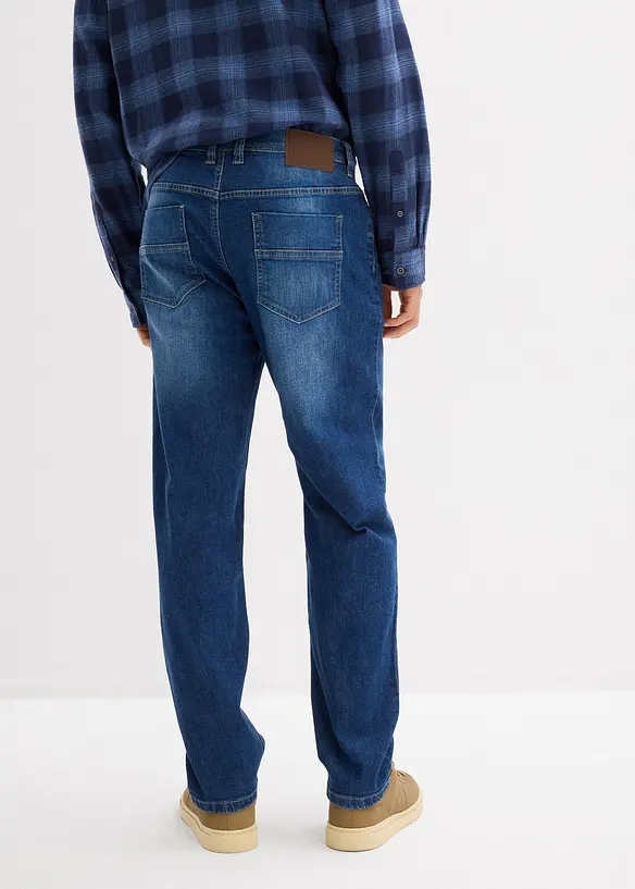 Regular-Fit-Jeans, Straight in blau von hinten - bonprix