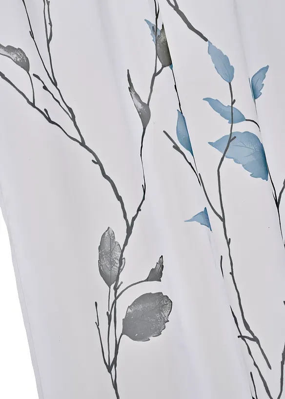 Transparente Gardine aus feinem Voile, auch in extra lang (1er Pack) in blau (Detailaufnahme) - bonprix