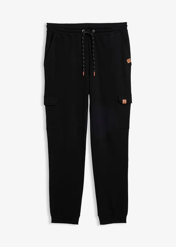 Regular Fit Jogginghose, Straight in schwarz von vorne - bonprix