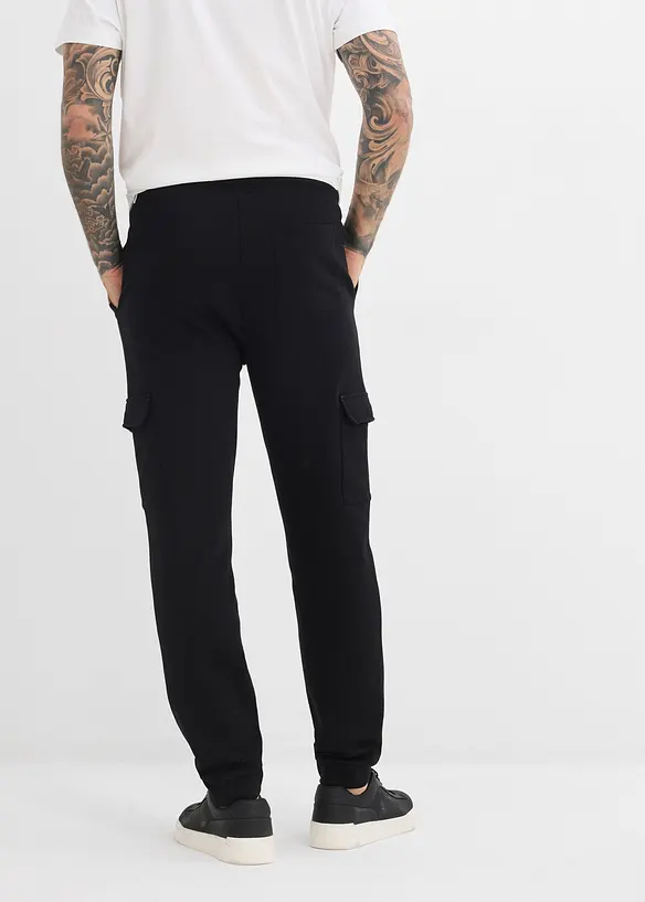 Regular Fit Jogginghose, Straight in schwarz von hinten - bonprix