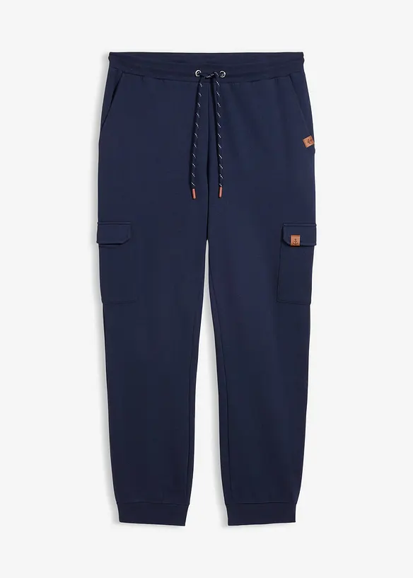 Regular Fit Jogginghose, Straight in blau von vorne - bonprix