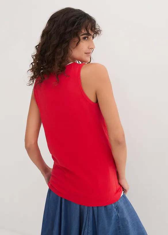 Long-Top (5er-Pack) in rot von hinten (im Anschnitt) - bonprix Long-Top (5er-Pack) in rot von hinten (im Anschnitt) - bonprix