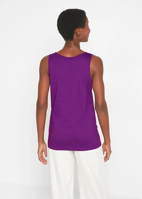 Long-Top (5er-Pack) in blau von hinten (im Anschnitt) - bonprix Long-Top (5er-Pack) in blau von hinten (im Anschnitt) - bonprix
