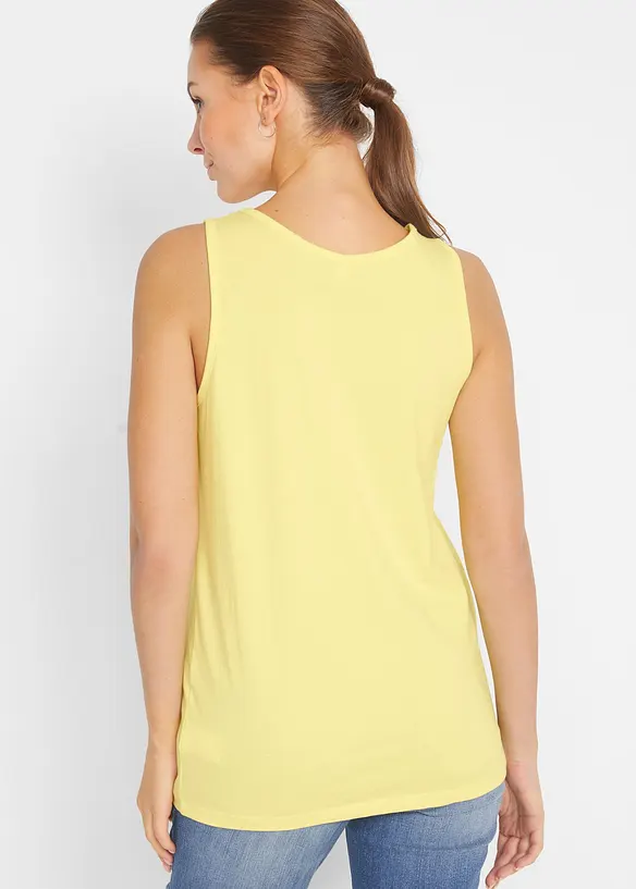 Long-Top (5er-Pack) in rosa von hinten (im Anschnitt) - bonprix
