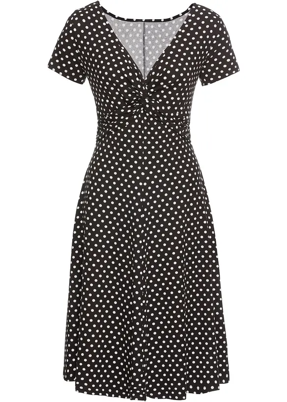 Jerseykleid aus Viskose-Mix in schwarz von vorne - bonprix Jerseykleid aus Viskose-Mix in schwarz von vorne - bonprix