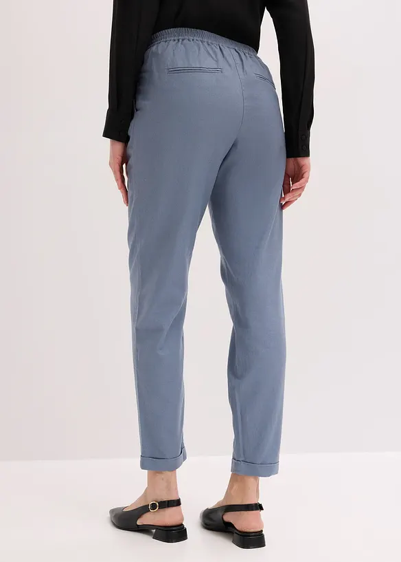 Leinenhose aus reinem Leinen in blau von hinten - bonprix Leinenhose aus reinem Leinen in blau von hinten - bonprix