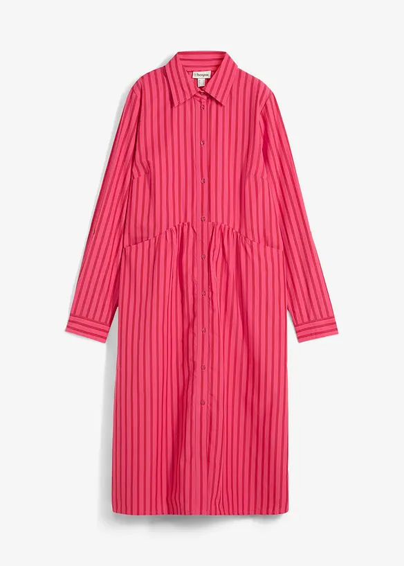 Kleid aus reiner Baumwolle in rot von vorne - bonprix Kleid aus reiner Baumwolle in rot von vorne - bonprix