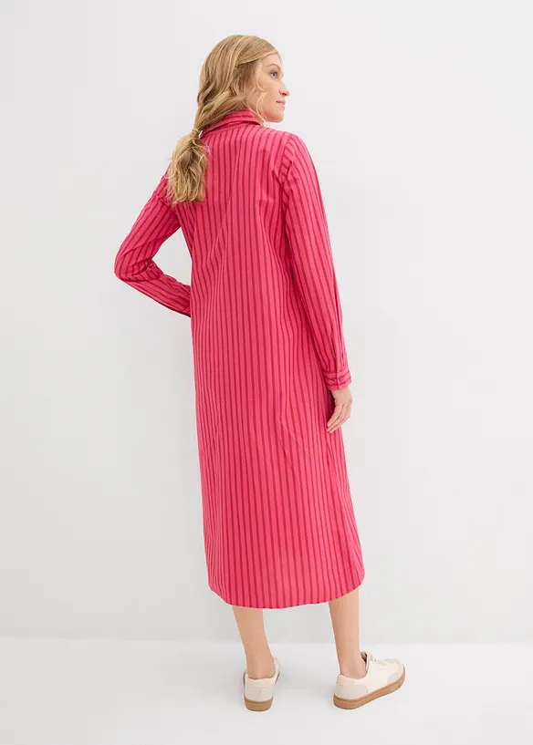 Kleid aus reiner Baumwolle in rot von hinten (Totalaufnahme) - bonprix Kleid aus reiner Baumwolle in rot von hinten (Totalaufnahme) - bonprix