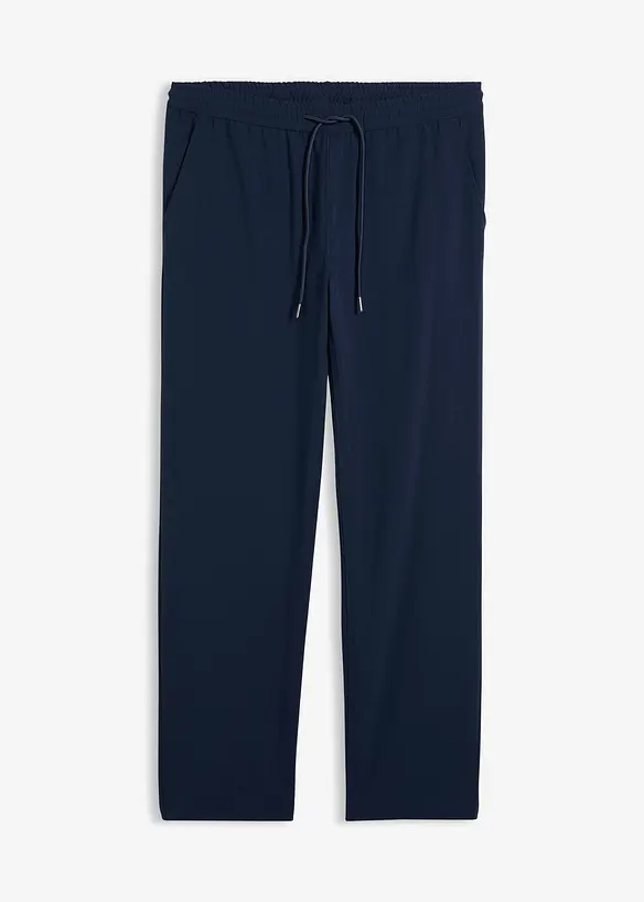 Relaxed Fit Schlupfhose, Straight in blau von vorne - bonprix
